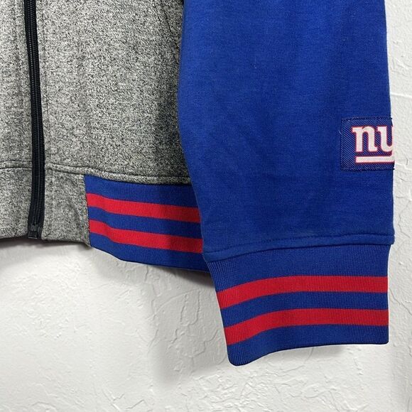 🏈 Vintage NEW YORK GIANTS NFL Full Zip HOODIE Jacket Sweatshirt XL - EXCELLENT - Picture 3 of 13